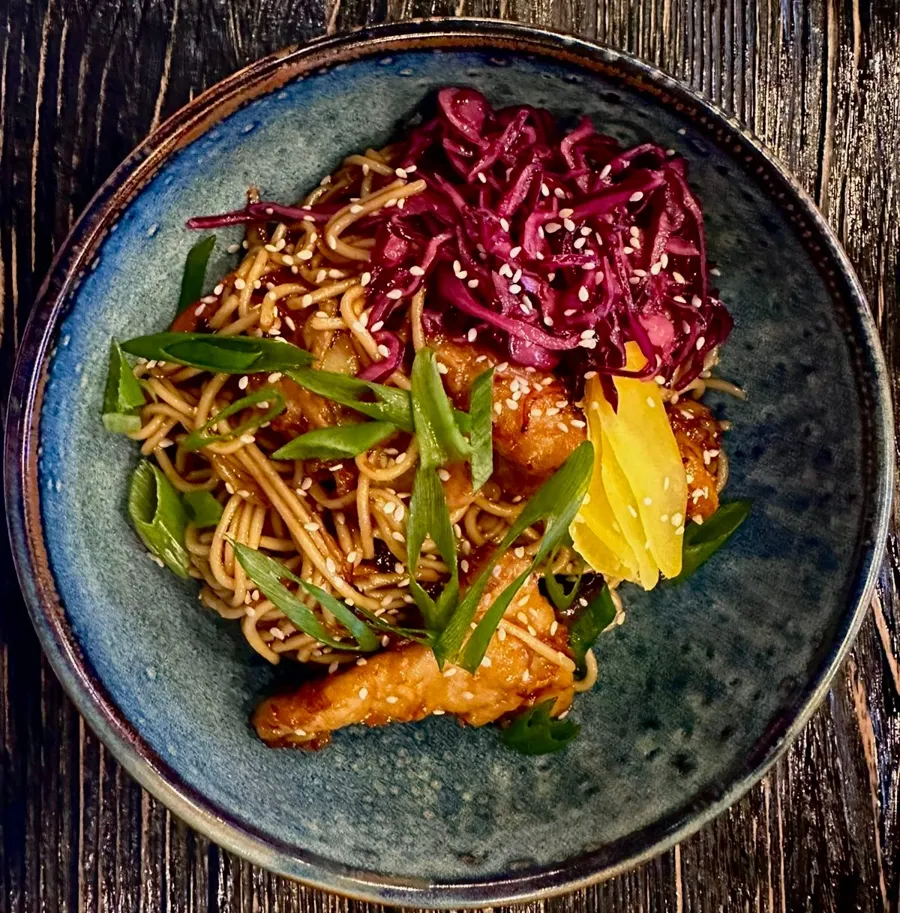 Хрустящая курица в устричном соусе